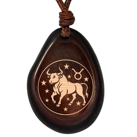 Sternzeichen-Amulett Braun Stier – Seelenecho