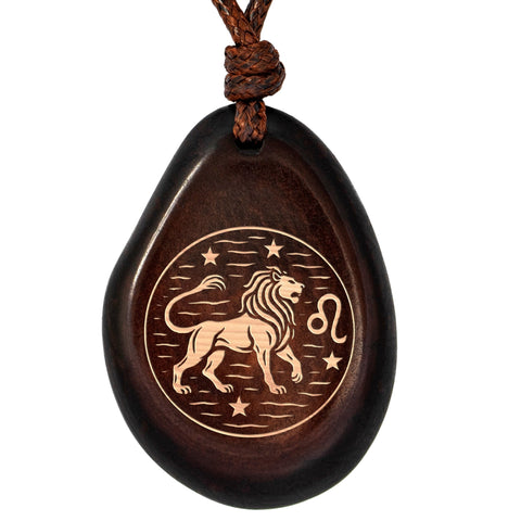 Sternzeichen-Amulett Braun Löwe – Seelenecho