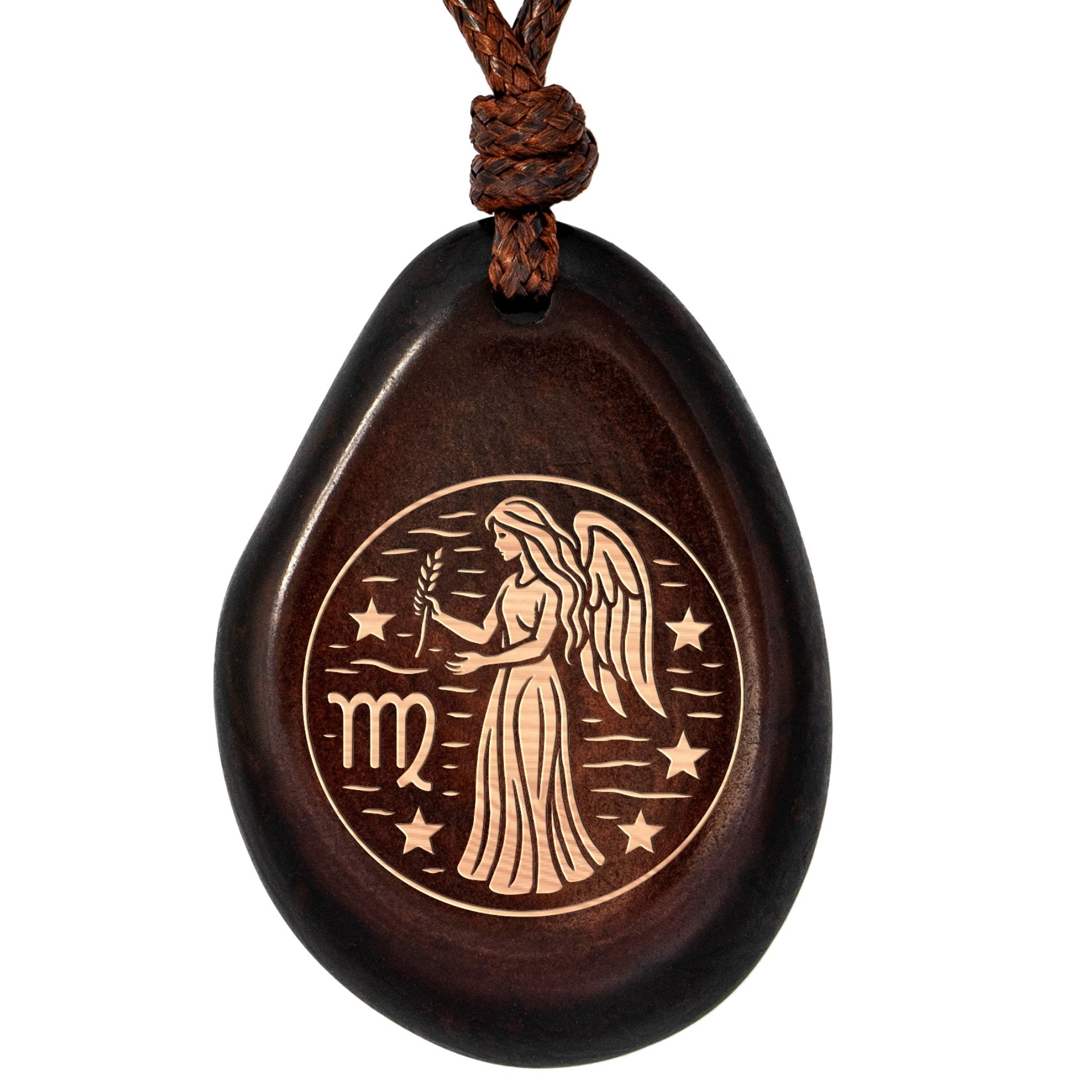 Sternzeichen-Amulett Schwarz Jungfrau – Seelenecho (Platzhalterbild)