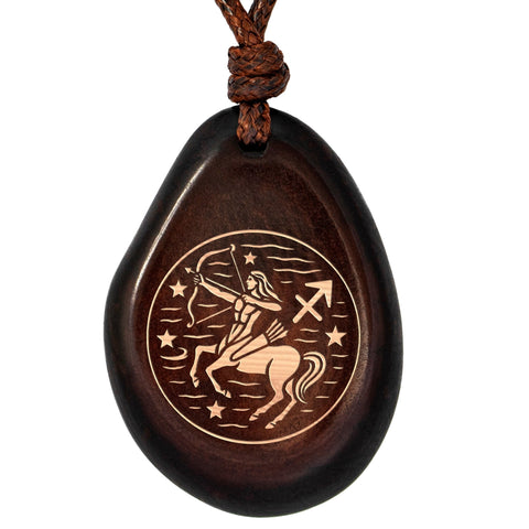 Sternzeichen-Amulett Braun Schütze – Seelenecho