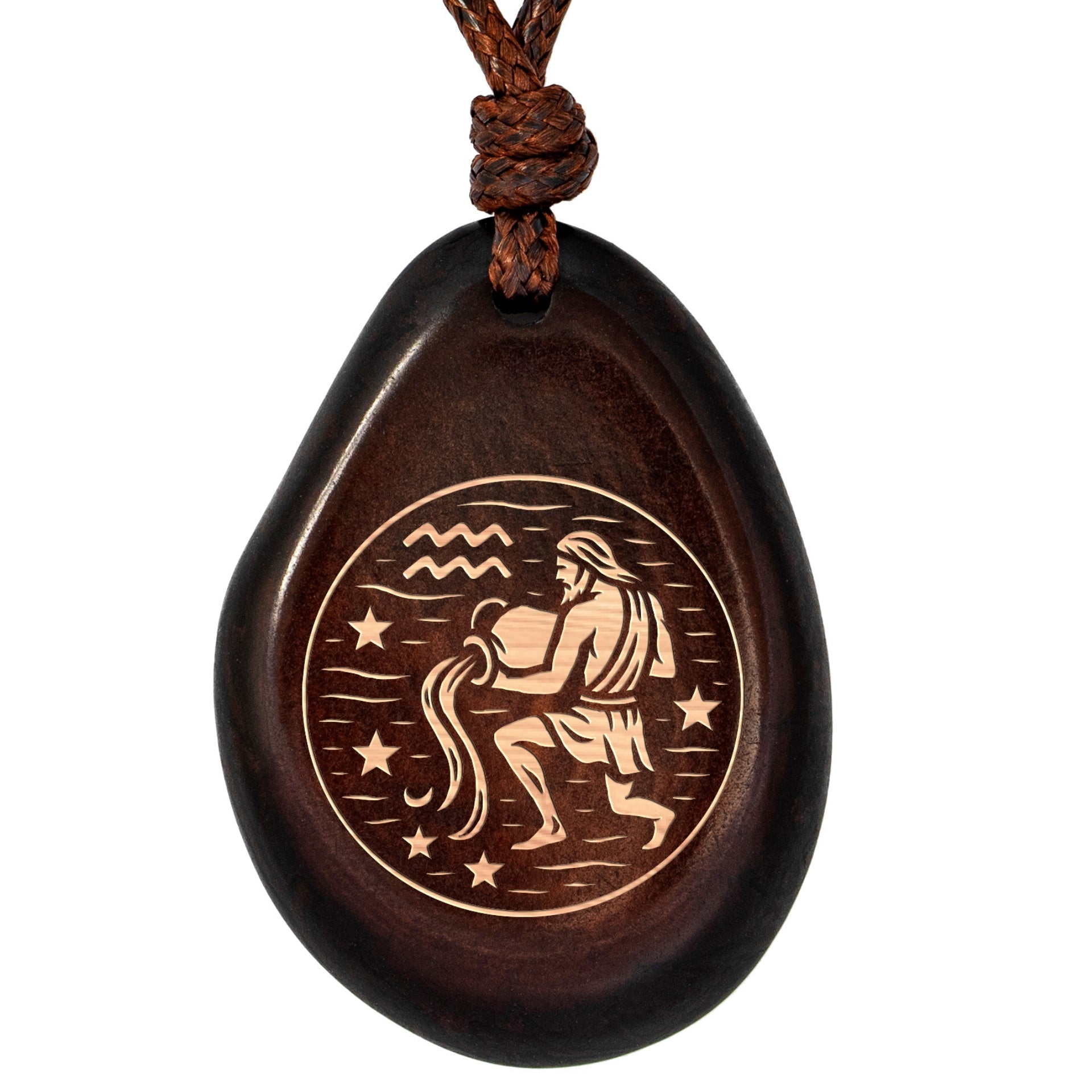 Sternzeichen-Amulett Schwarz Wassermann – Seelenecho (Platzhalterbild)