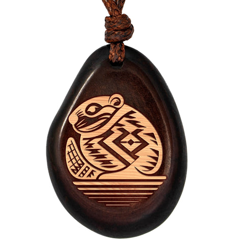 Taguanuss-Kette Braun Biber – Seelenecho