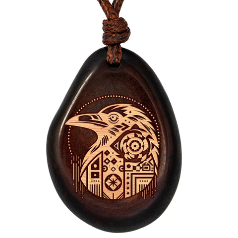 Taguanuss-Kette Braun Rabe – Seelenecho