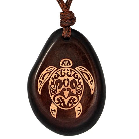 Taguanuss-Kette Braun Turtle – Seelenecho