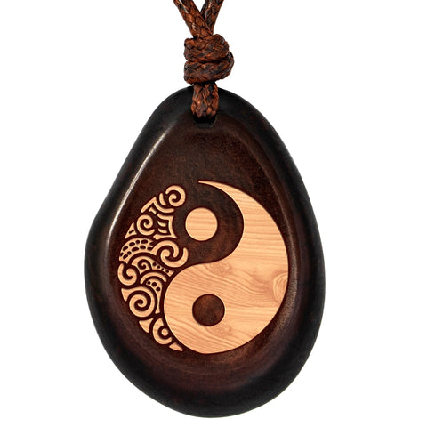 Taguanuss-Kette Schwarz Yinyang – Seelenecho (Platzhalterbild)
