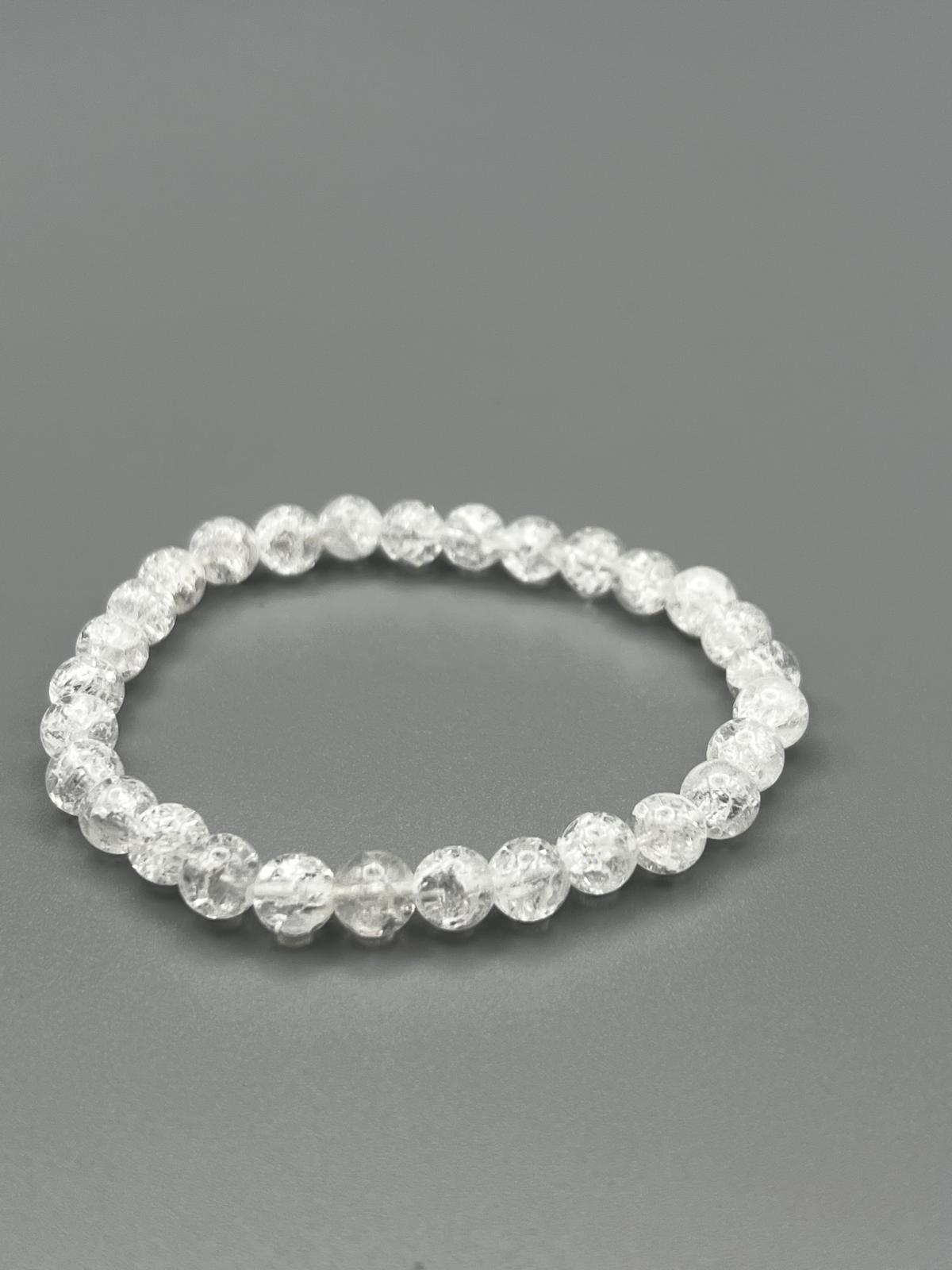 Bergkristall Armband – 8 mm gecrackt | Licht, Klarheit & transformierende Energie 
