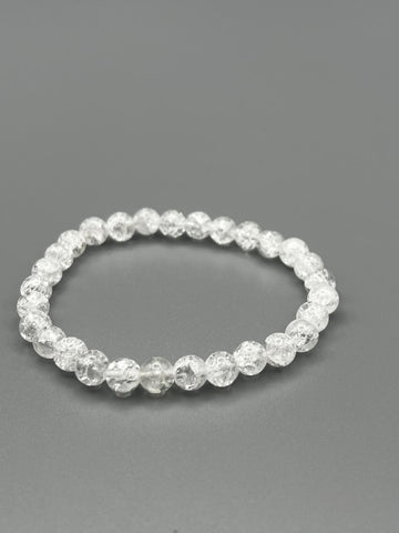 Bergkristall Armband – 8 mm gecrackt | Licht, Klarheit & transformierende Energie 