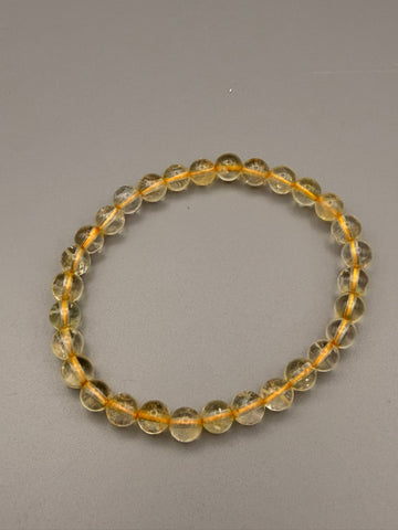 Citrin Armband  – Kugelarmband ca. 6 mm / 19 cm
