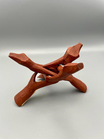 Abalone-Muschel Halter – Cobra Ständer aus Holz ca. 13cm