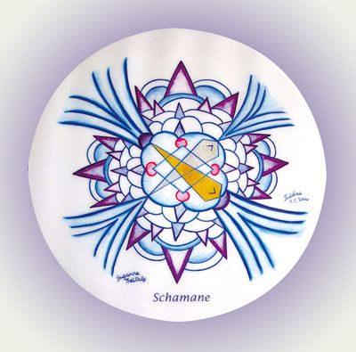 Schamane - Mandala 5 cm – Ansicht 2