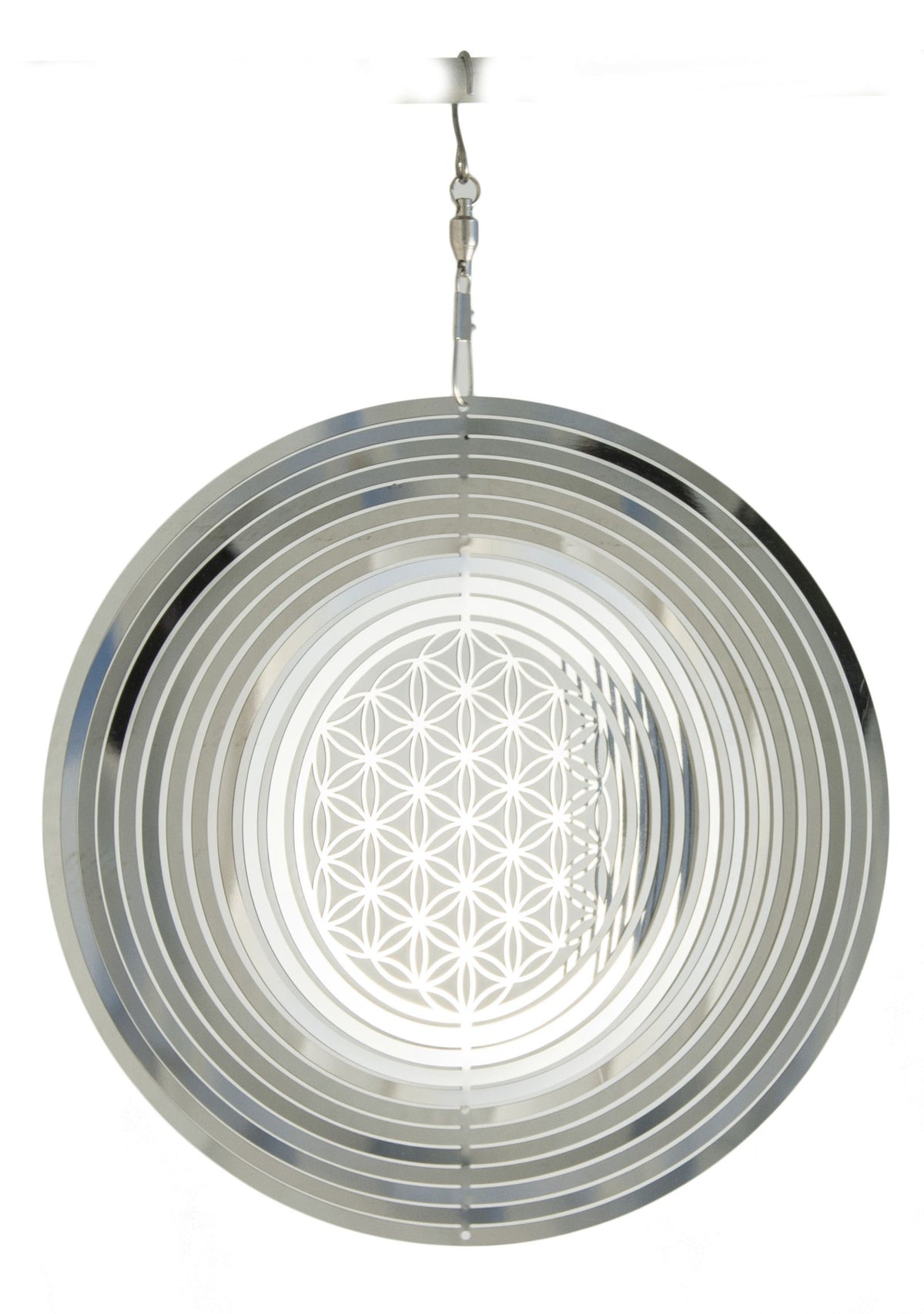 Blume des Lebens Mobile 15,3 cm aus Edelstahl – Seelenecho