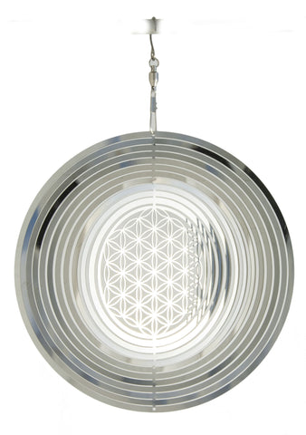 Blume des Lebens Mobile 15,3 cm aus Edelstahl – Seelenecho