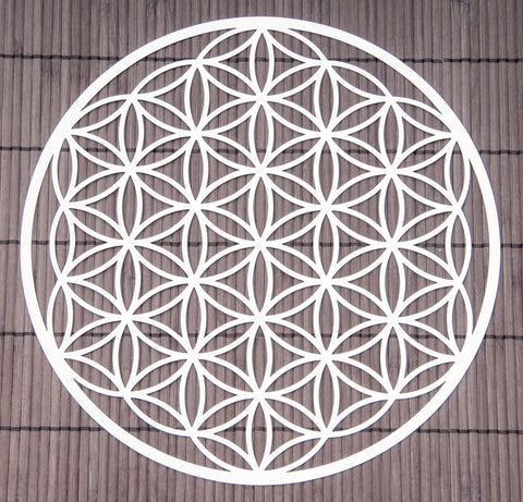Blume des Lebens 25 cm Wandschmuck aus Edelstahl – Seelenecho