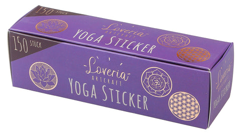 Yoga Sticker (150 St.) Lotus, Blume des Lebens, OM je 50 – Ansicht 2