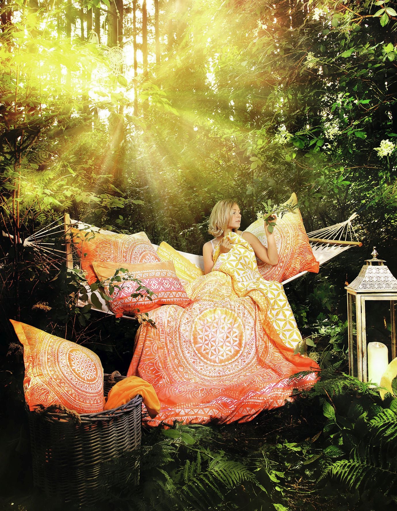 Bettbezug Sunrise 135/200 cm inkl. Kissen(UVP EUR 99,95) – Seelenecho