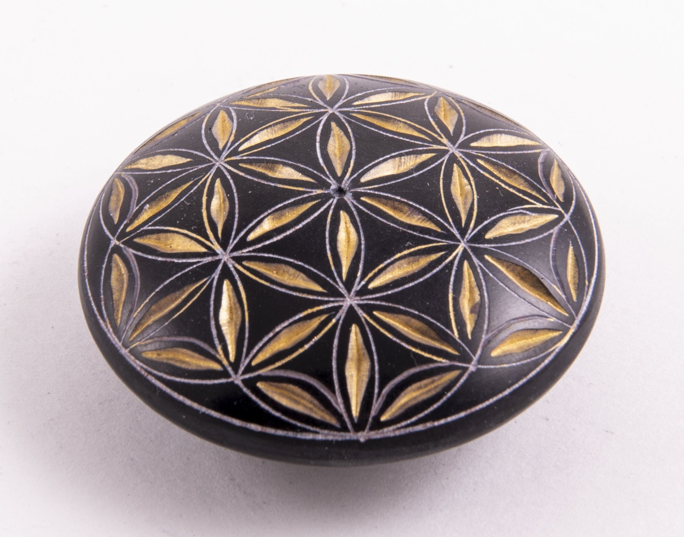 Handschmeichler Lebensblume, schwarz - gold – Ansicht 2