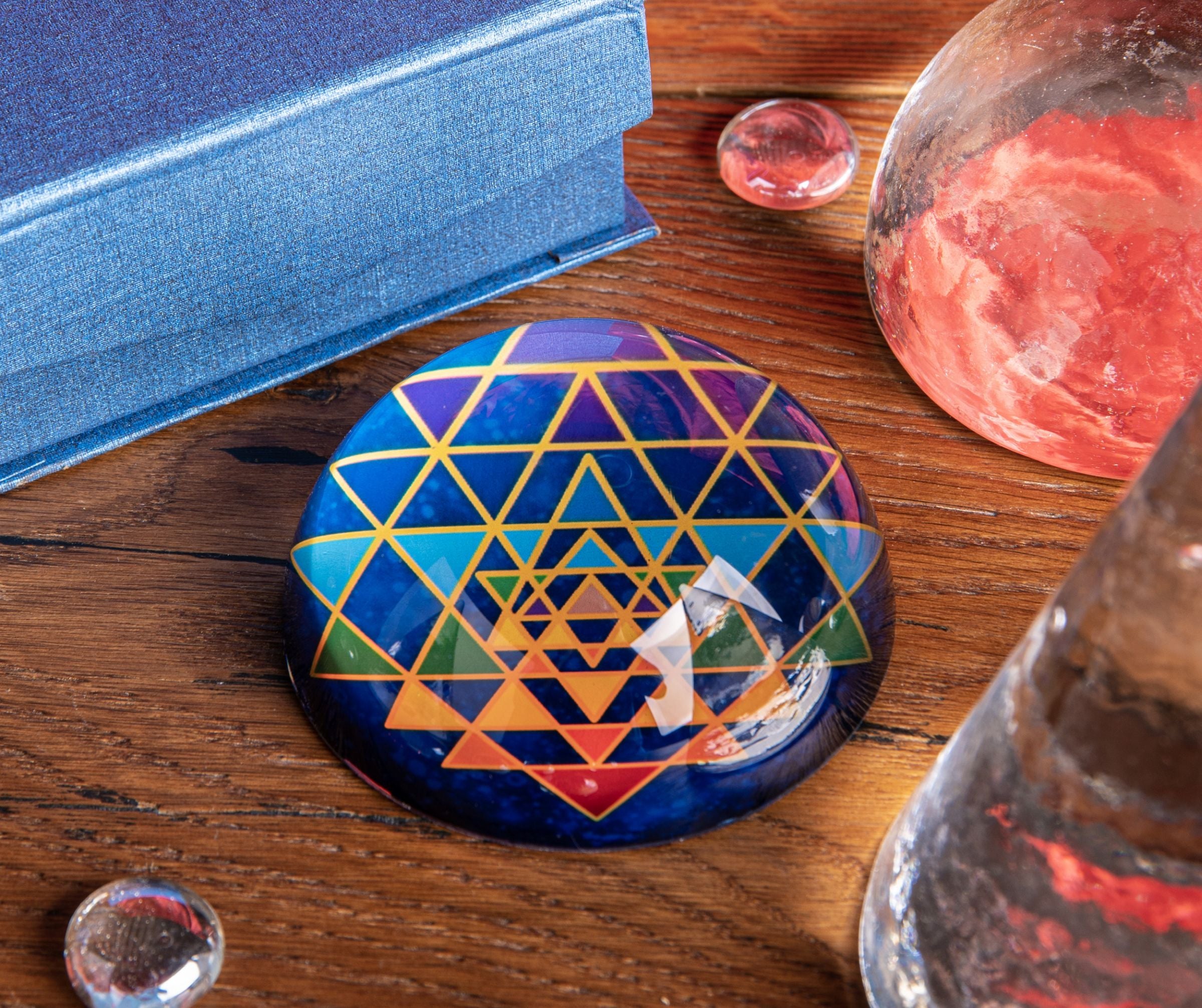 Kristallobjekt Sri Yantra – Ansicht 3