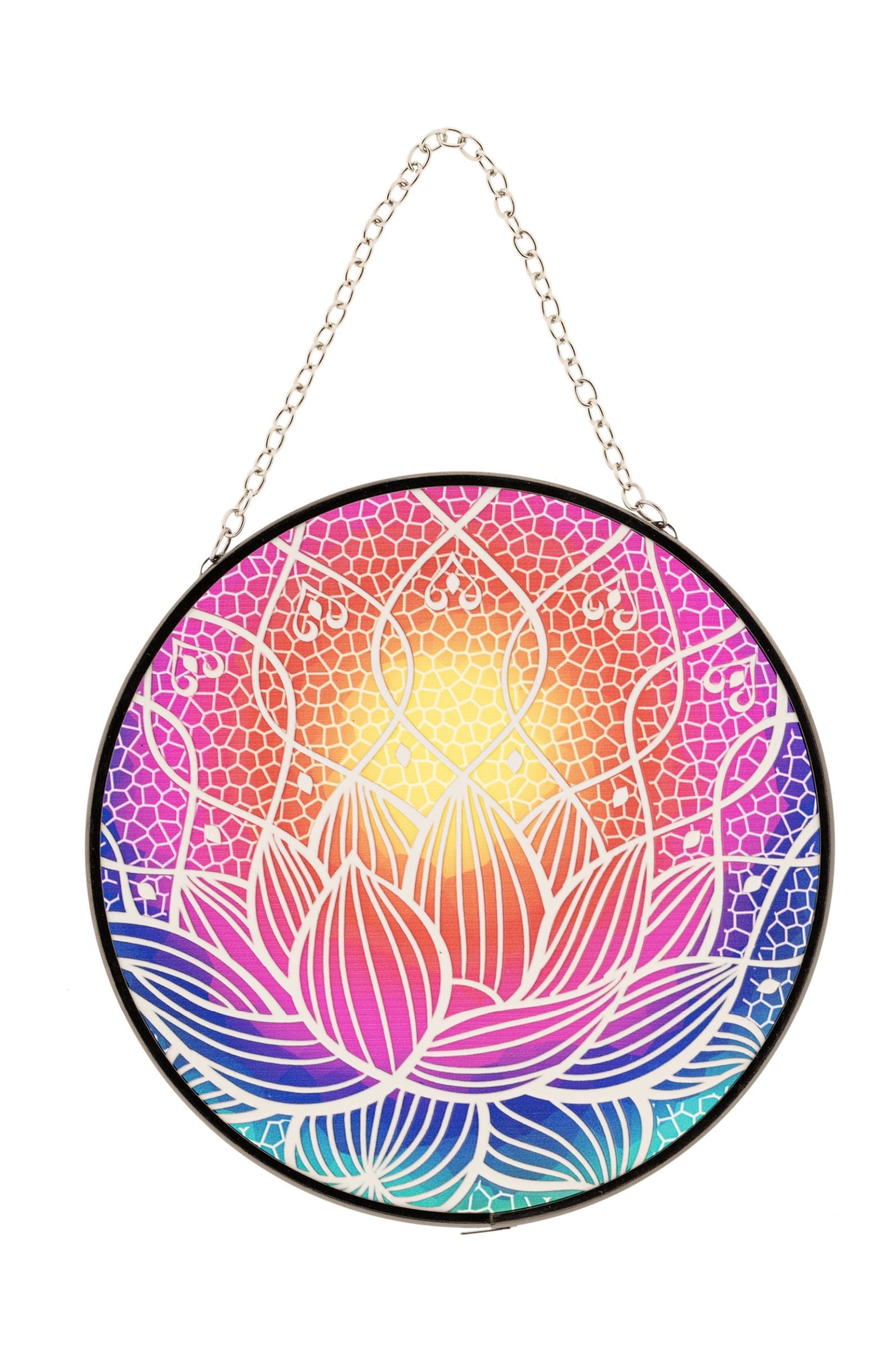 Lotus Fensterbild Glas – Seelenecho