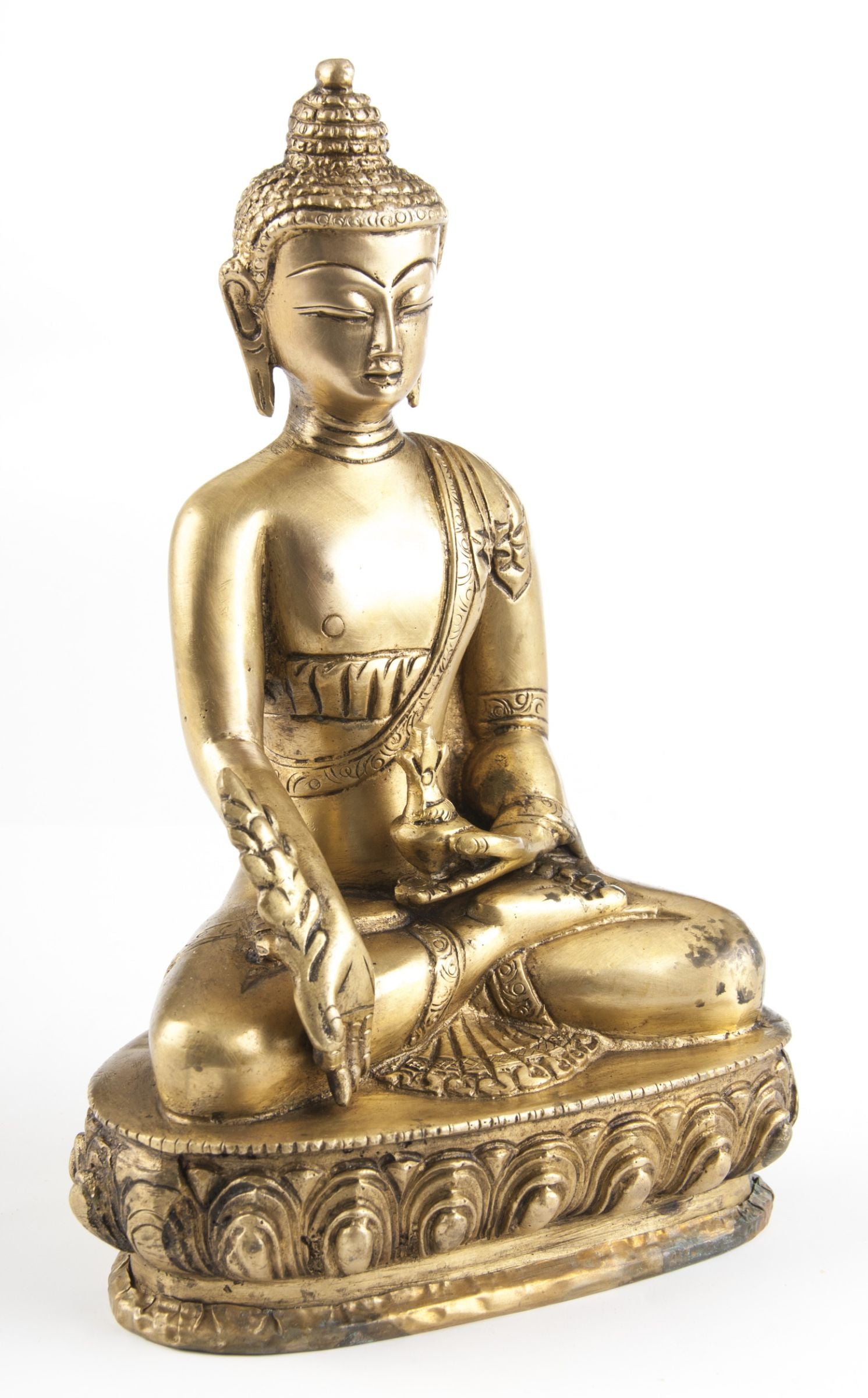 Medizin-Buddha, Messing, ca. 20 cm – Ansicht 2