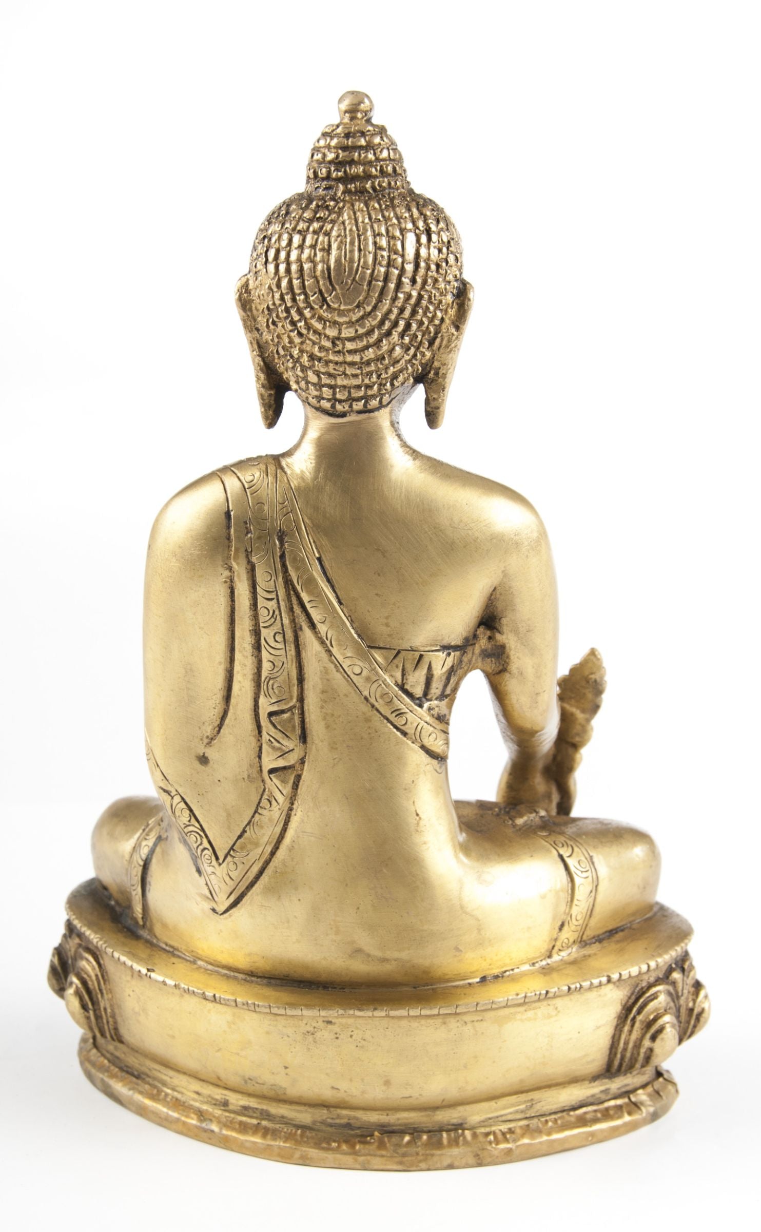 Medizin-Buddha, Messing, ca. 20 cm – Ansicht 3
