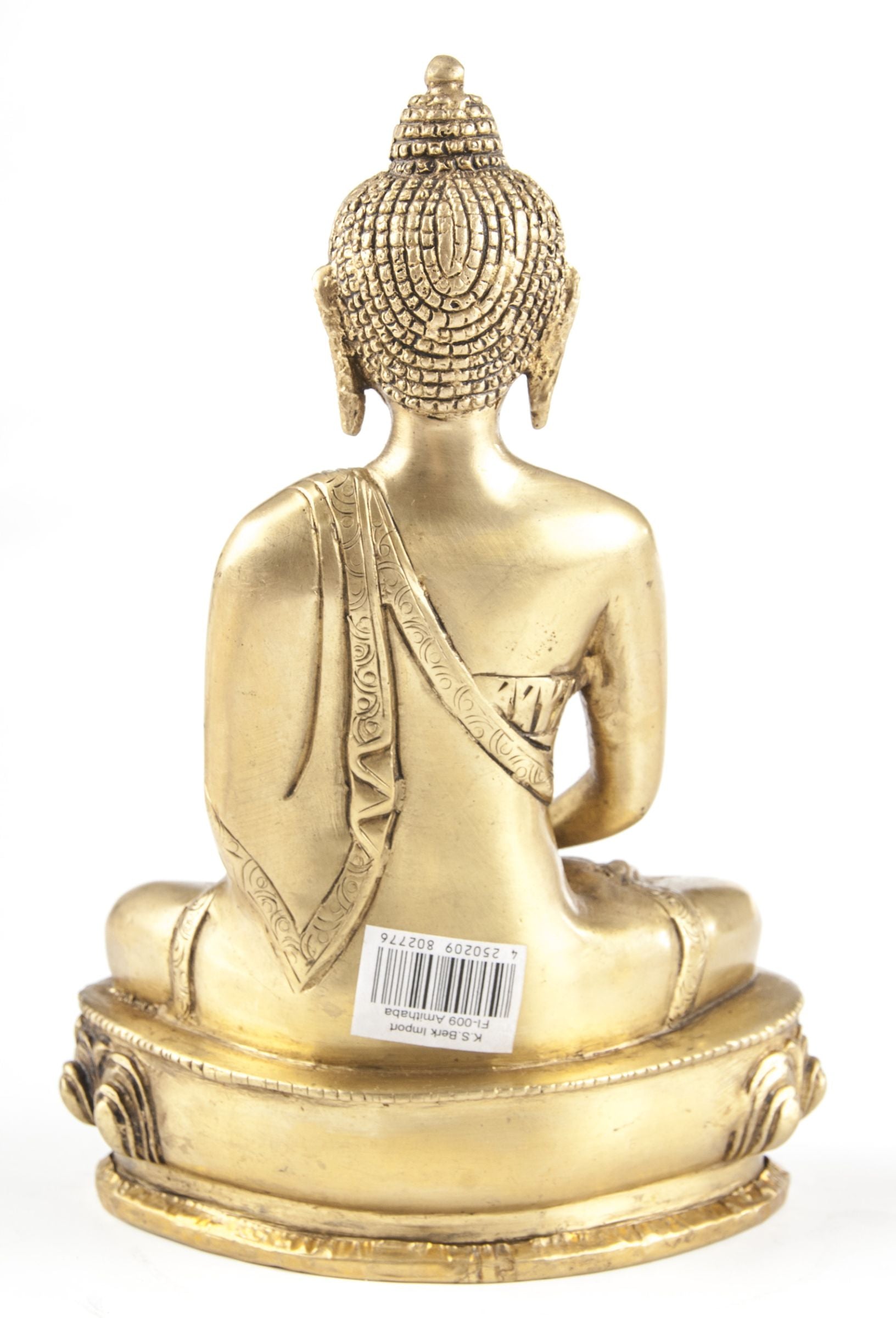 Buddha Amithaba, Messing, ca. 20 cm – Ansicht 3