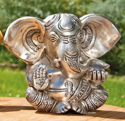 Ganesha, versilbert 13 cm – Seelenecho