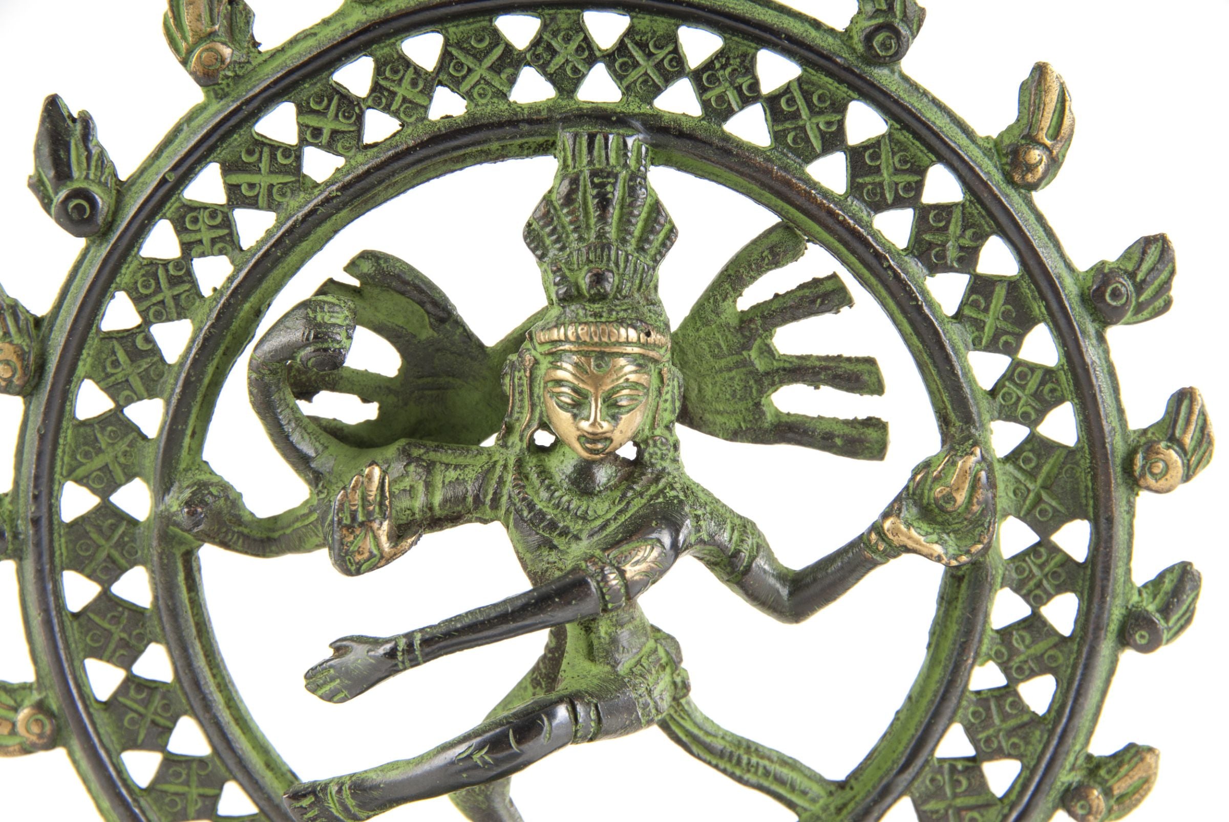 Shiva 15 cm aus Messing – Ansicht 2