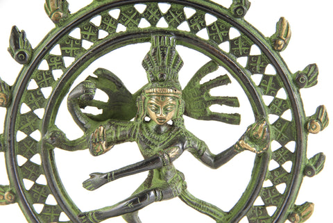 Shiva 15 cm aus Messing – Ansicht 2