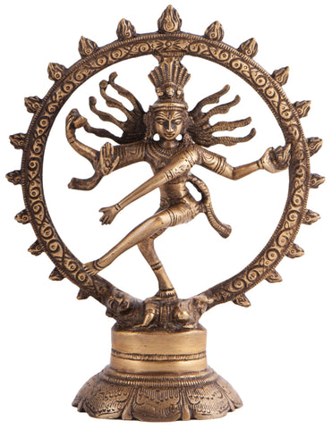 Shiva 20 cm aus Messing – Seelenecho