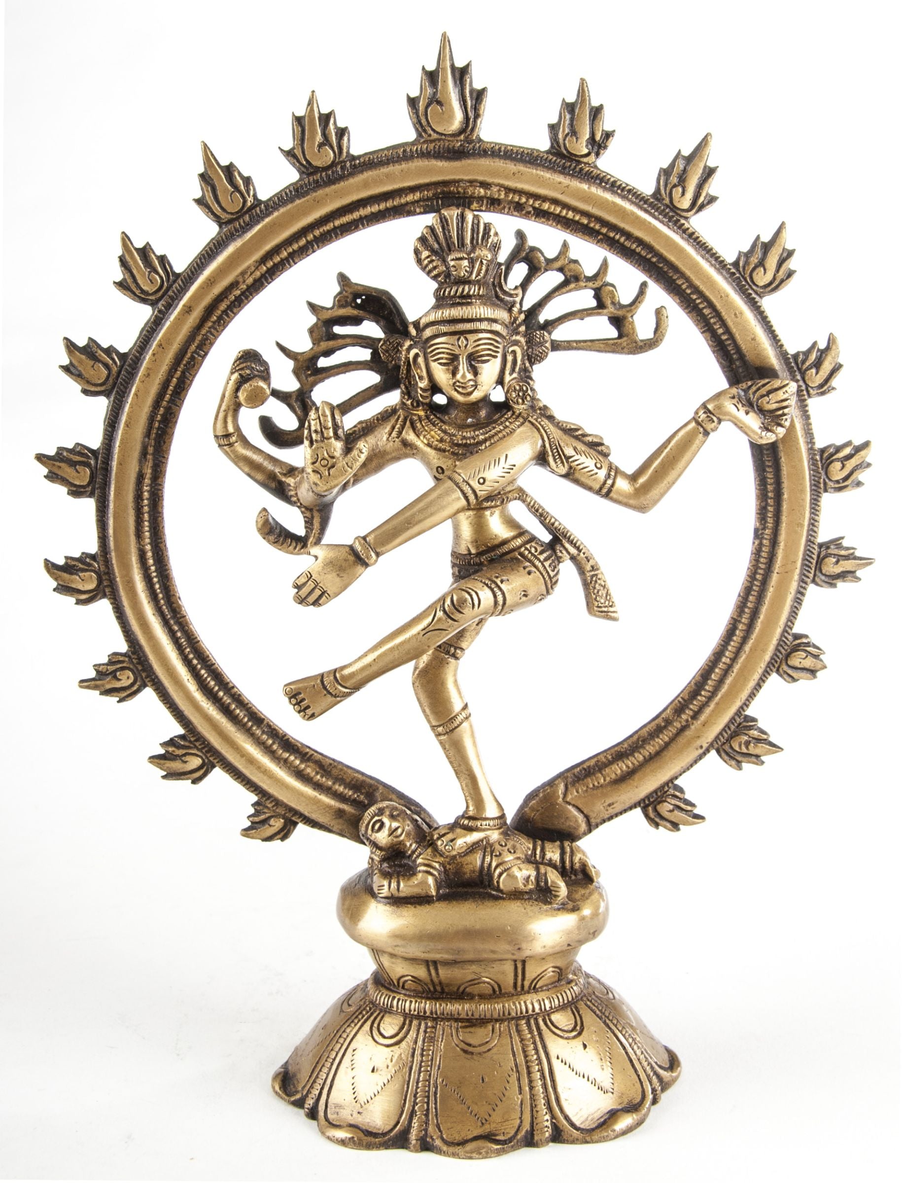 Shiva 24 cm aus Messing – Seelenecho