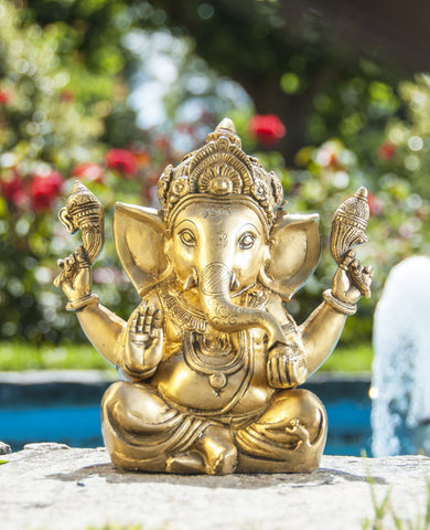 Ganesha, 23 cm Goldantik – Seelenecho