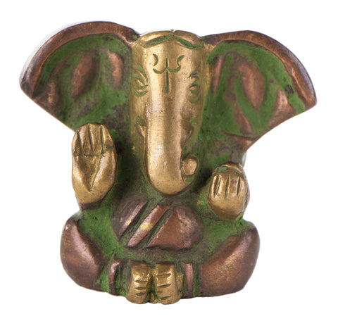 Ganesha, 3 cm Messing – Seelenecho