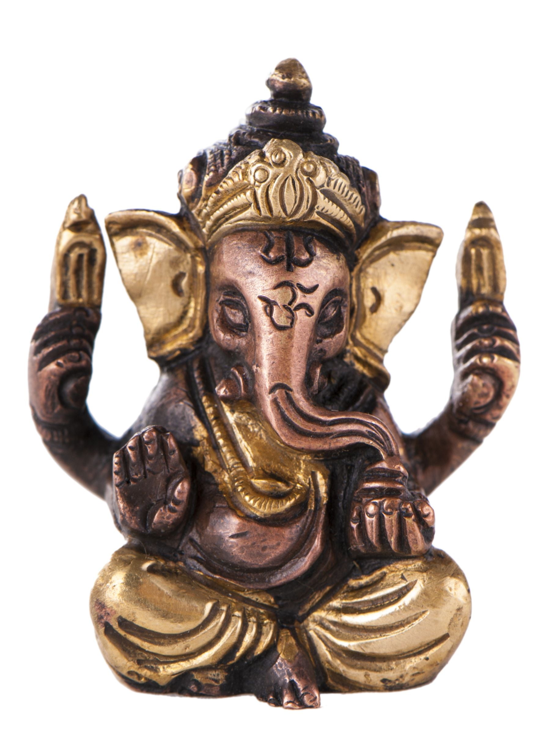 Ganesha, 5,7 cm Messing – Seelenecho