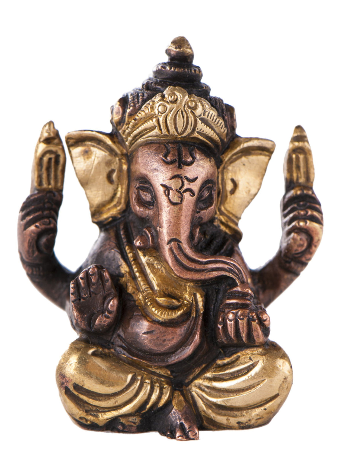 Ganesha, 5,7 cm Messing – Seelenecho