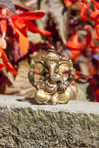 Ganesha, 5,7 cm Messing – Ansicht 2