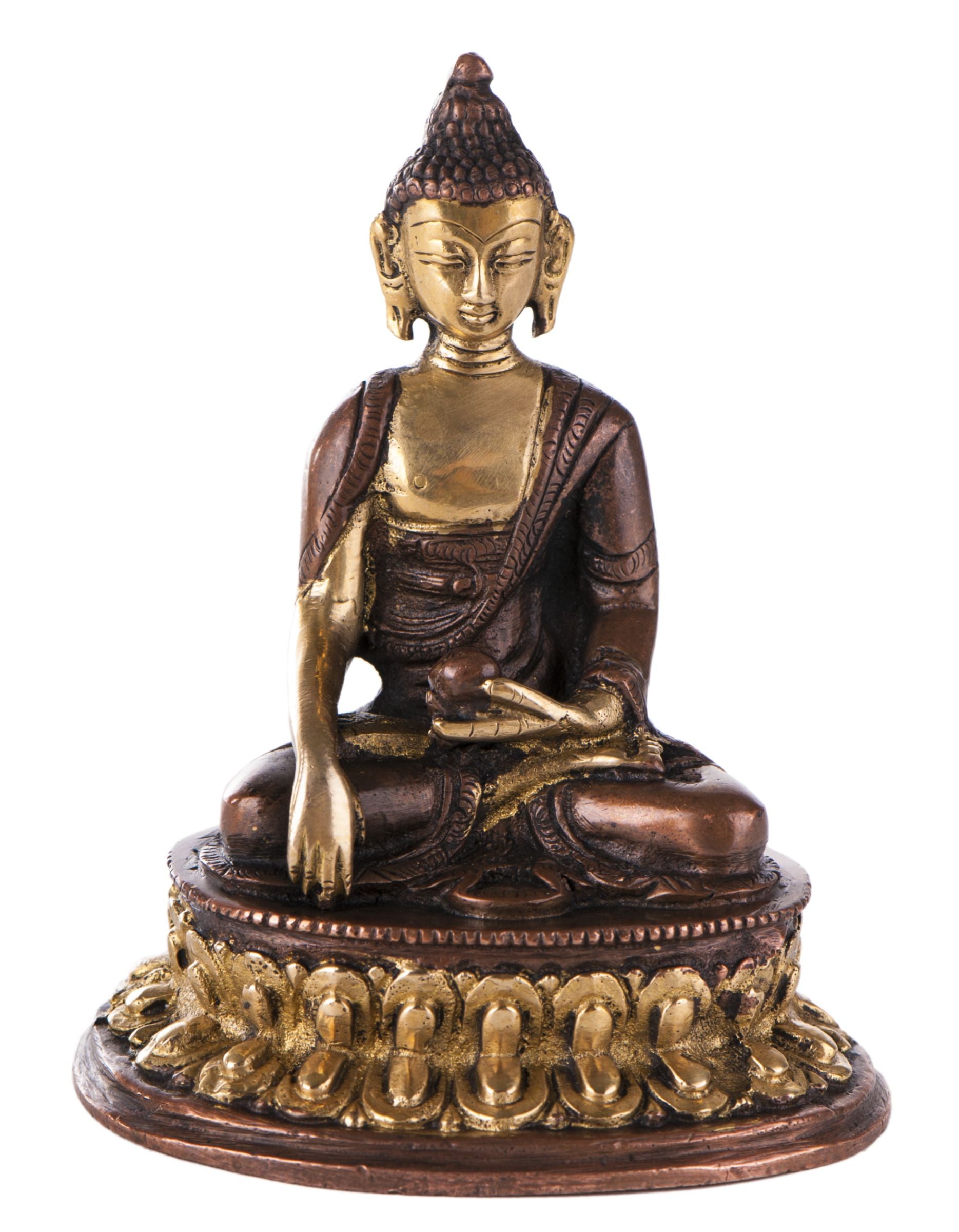 Buddha, 12 cm Messing – Seelenecho
