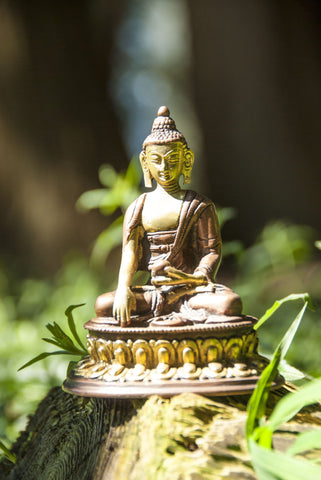 Buddha, 12 cm Messing – Ansicht 2
