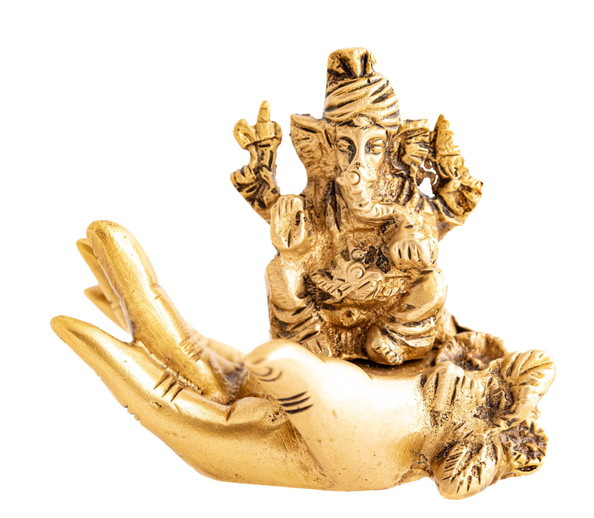 Ganesha in Segenshand Messing – Seelenecho