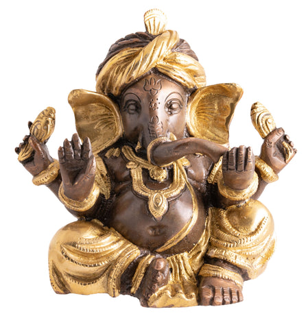 Ganesh Turban Gold/Braun Finish – Seelenecho