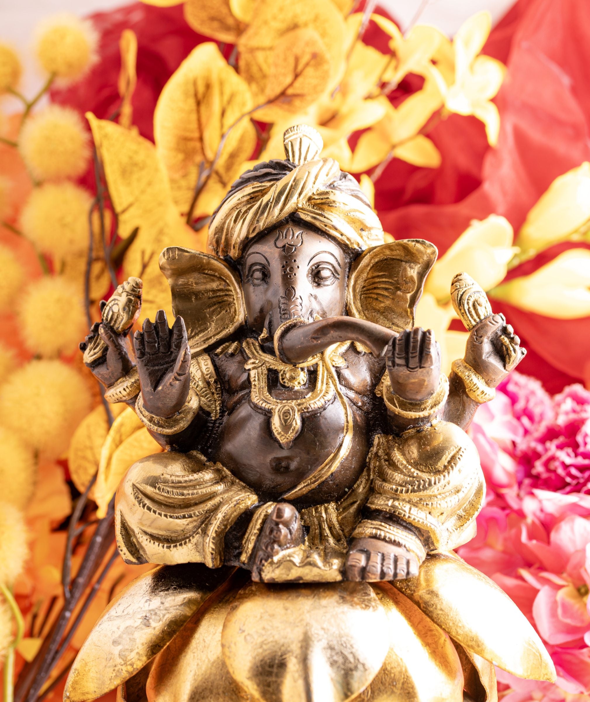 Ganesh Turban Gold/Braun Finish – Ansicht 2