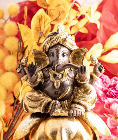 Ganesh Turban Gold/Braun Finish – Ansicht 2