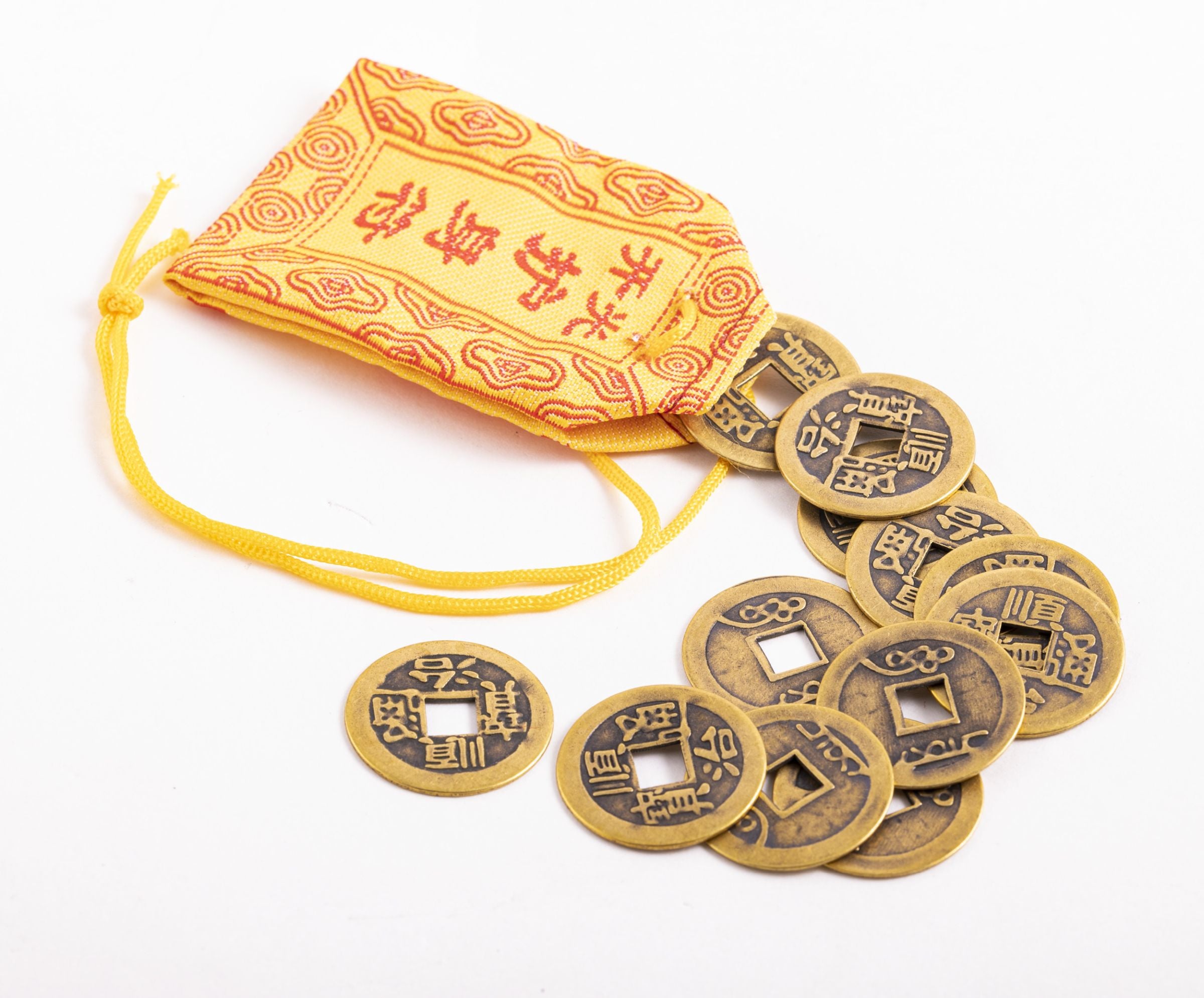 Kleine Chinesische Glücksmünzen 12er Set – Seelenecho