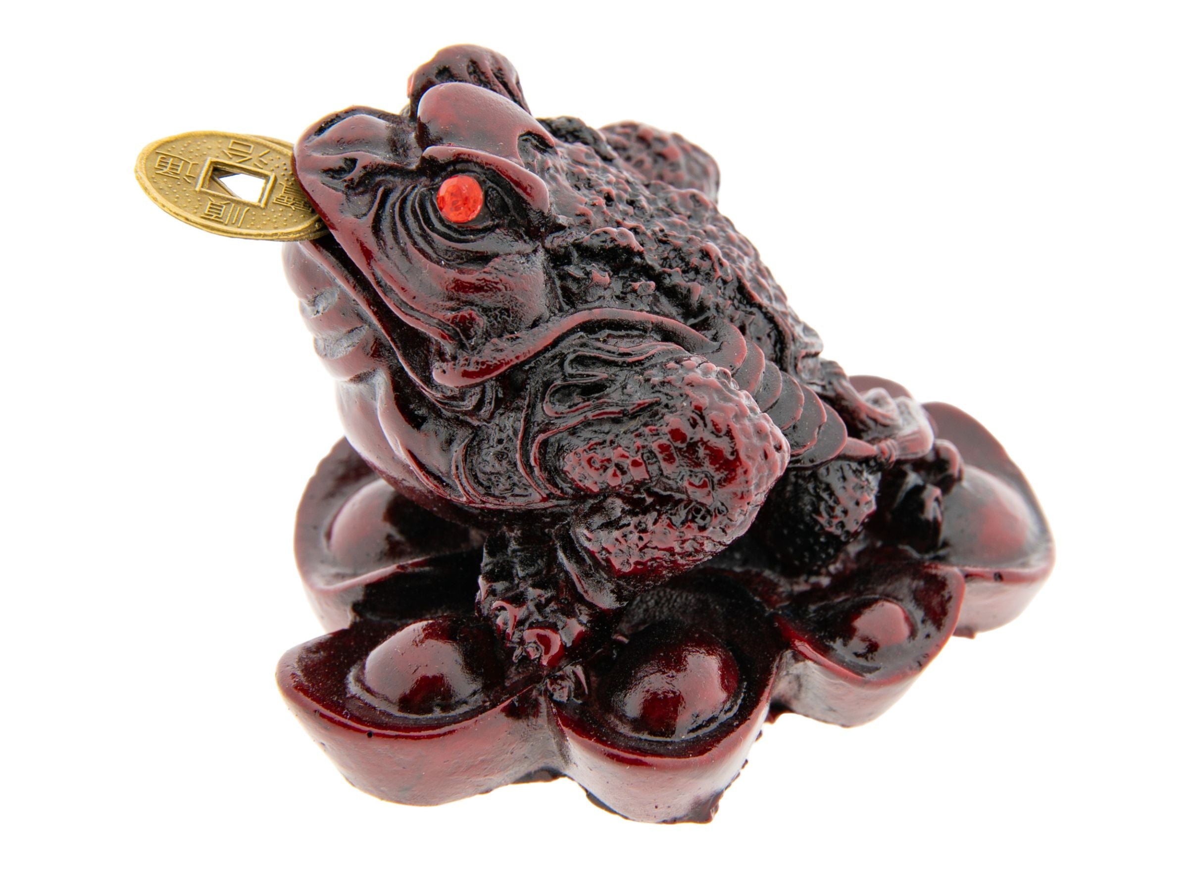 Geldfrosch, rot Kunstharz – Seelenecho