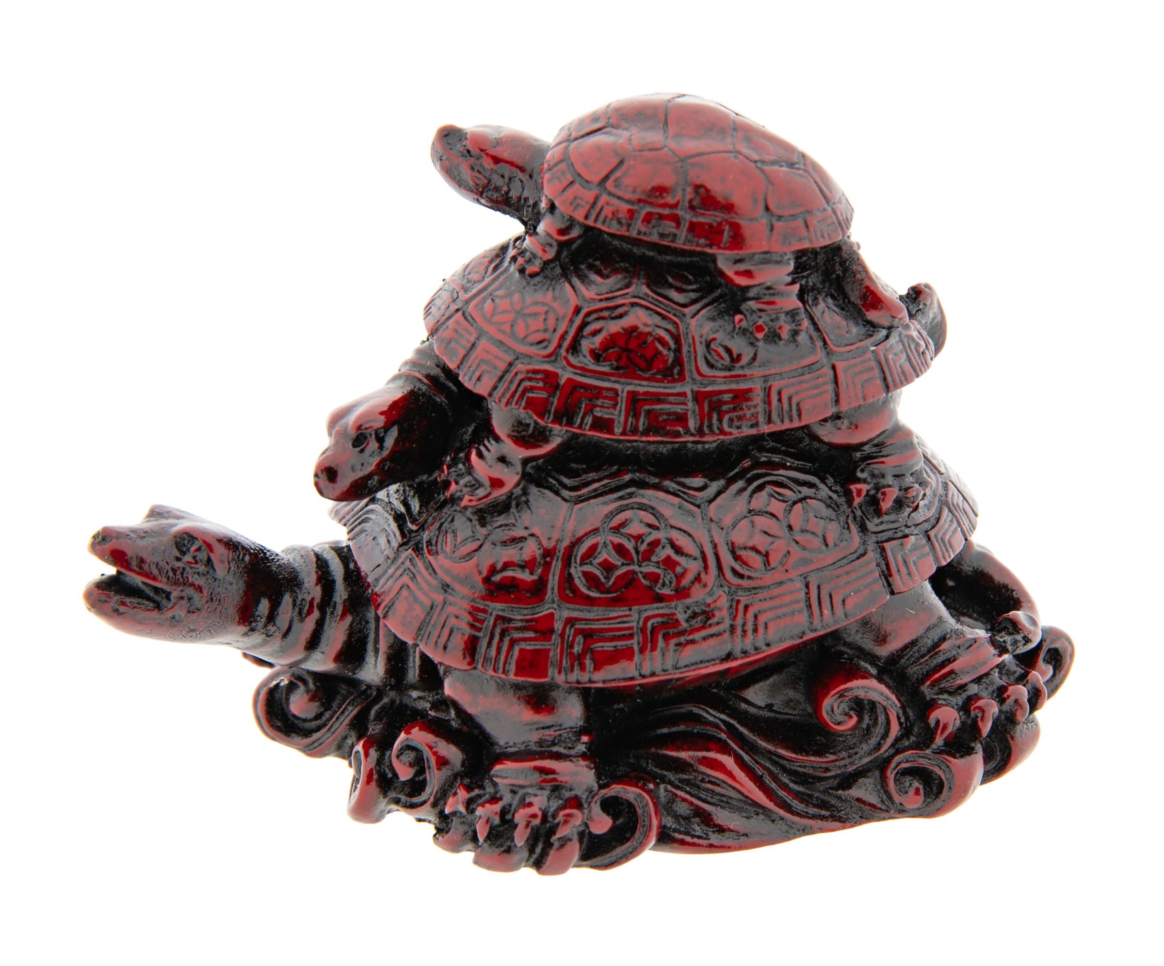 Generationen Schildkröte, rot Kunstharz – Seelenecho