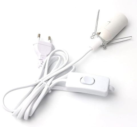 Lampenfassung mit Kabel und Schalter – für Steinlampen / Salzlampen