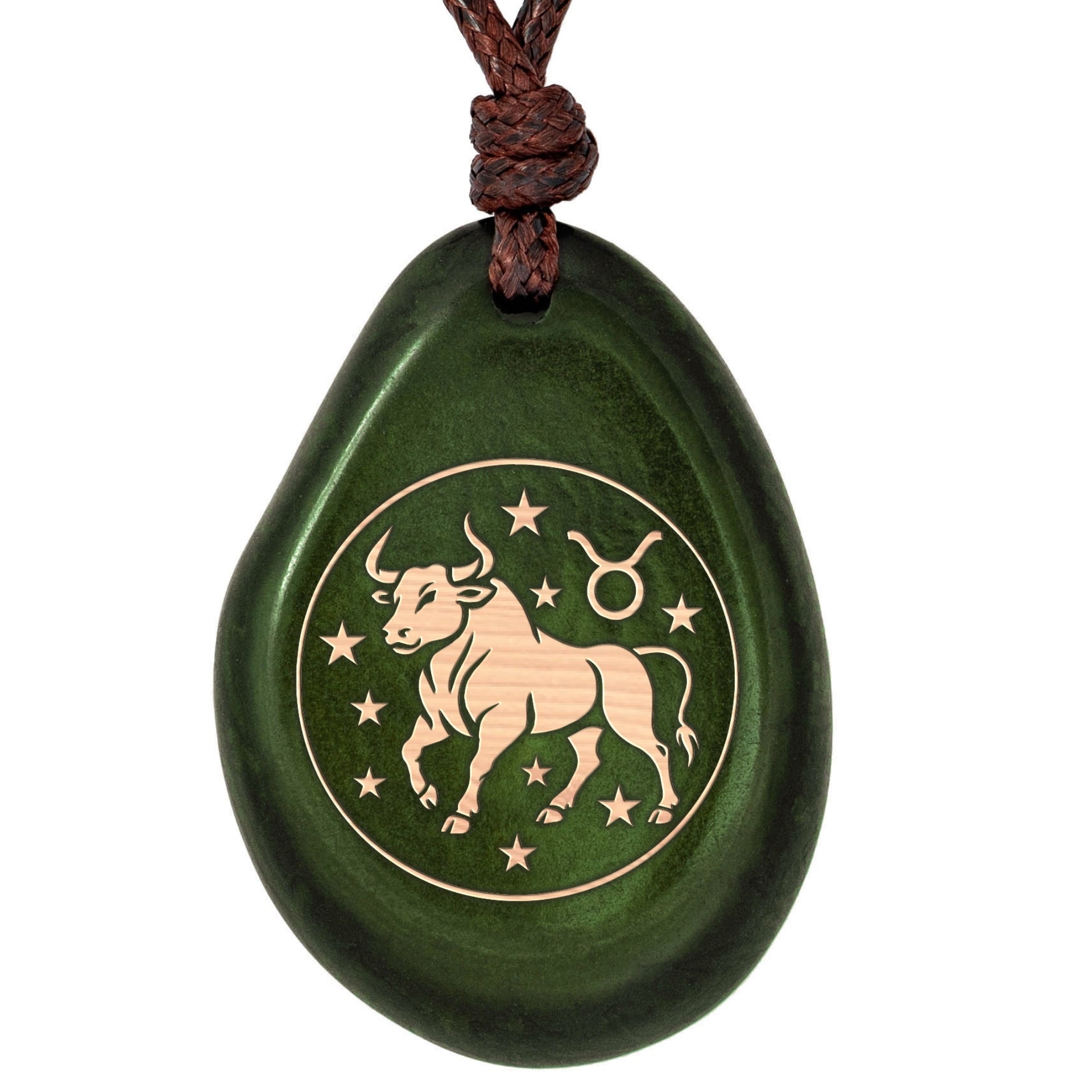 Sternzeichen-Amulett Grün Stier – Seelenecho