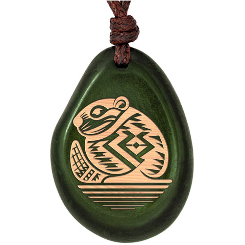 Taguanuss-Kette Grün Biber – Seelenecho