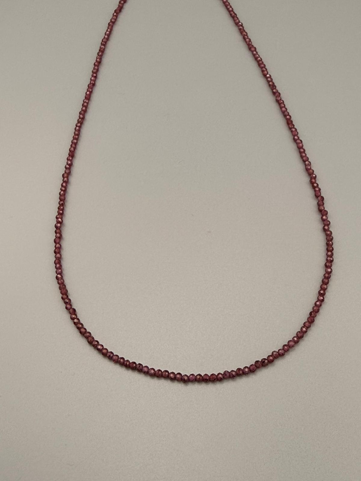 Granat Kette facettiert – Kraft, Lebensenergie & Leidenschaft | Bedeutung & Wirkung