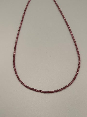 Granat Kette Kugel fac. 0,2 / 45 cm – Kraft, Leidenschaft & Lebensenergie