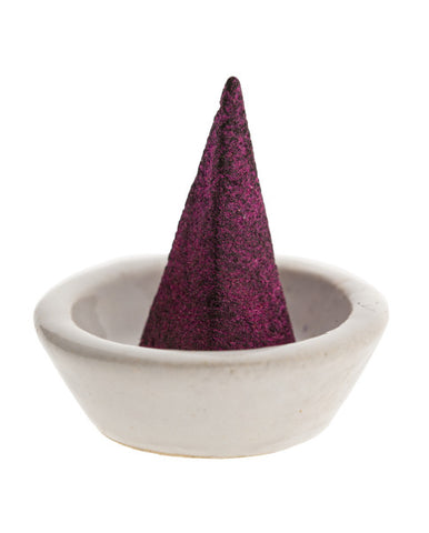 Räucherkegel „Ambrosia“ – Pyramidenform (inkl. Keramikhalter)
